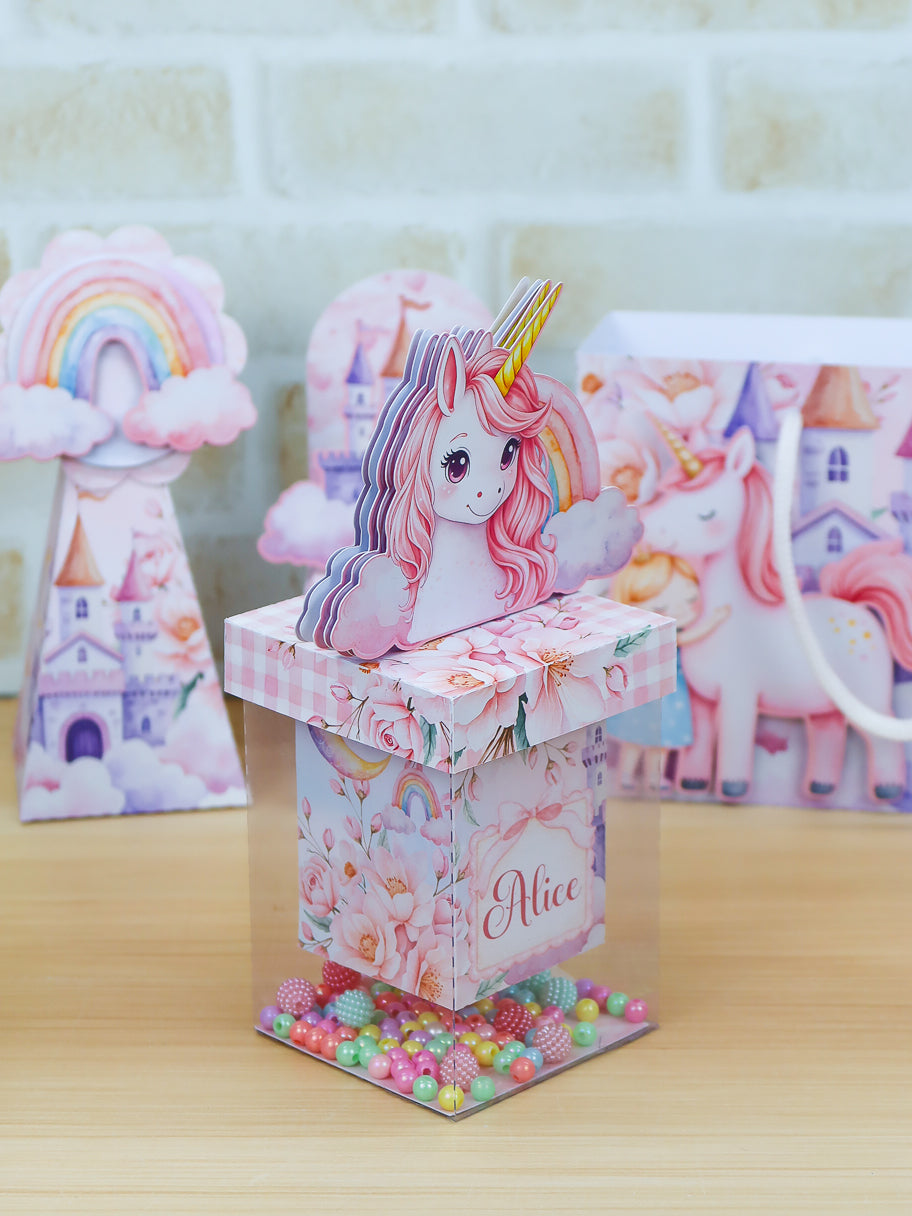 Personalized Party Favor Box Kit – Unicorn – photo 11