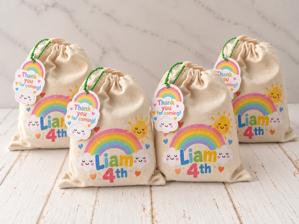Personalized Puzzle in Cotton Bag – Kids Party Favor – photo 2