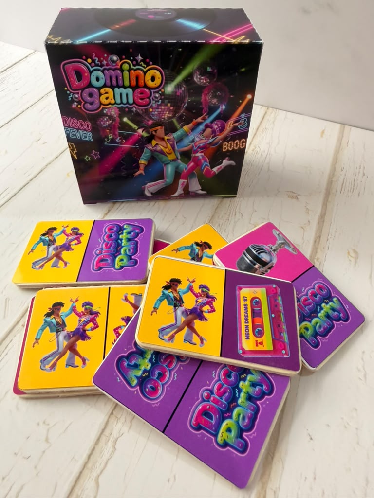Personalized Mini Domino Game in Custom Box – Kids Party Favor