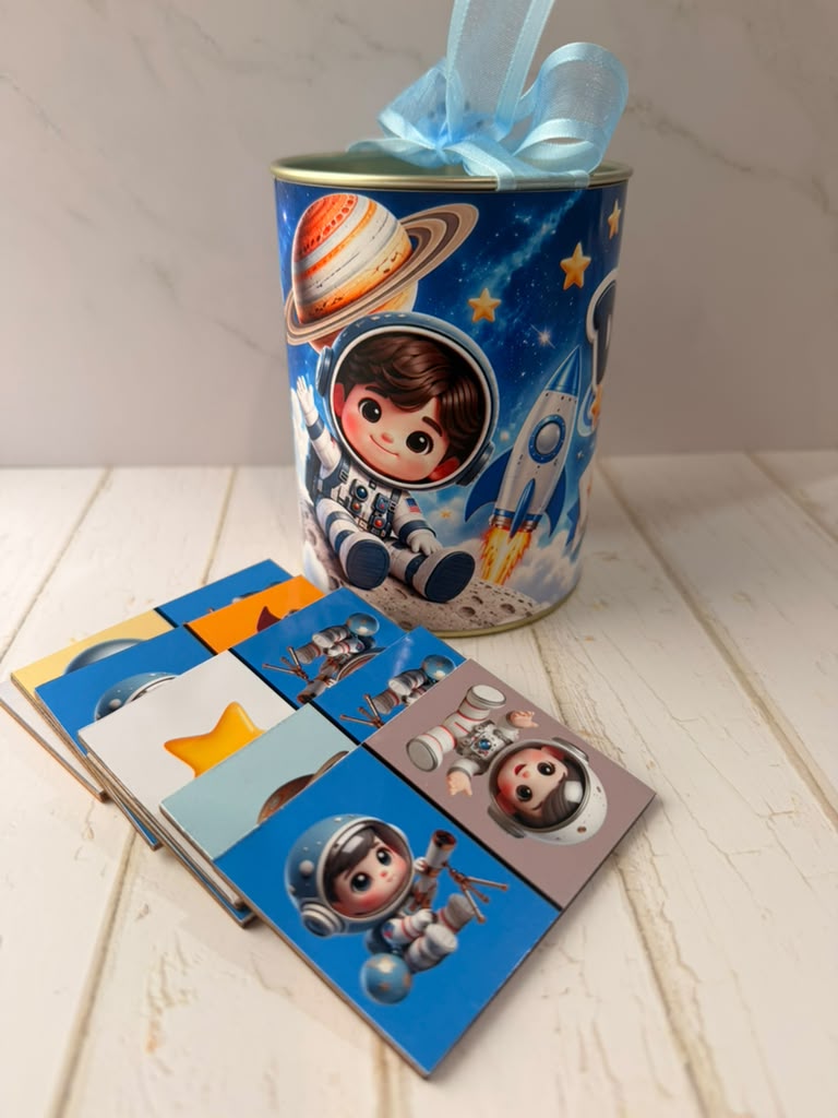 Personalized Domino Game in Keepsake Tin – Kids Party Favor – photo 2