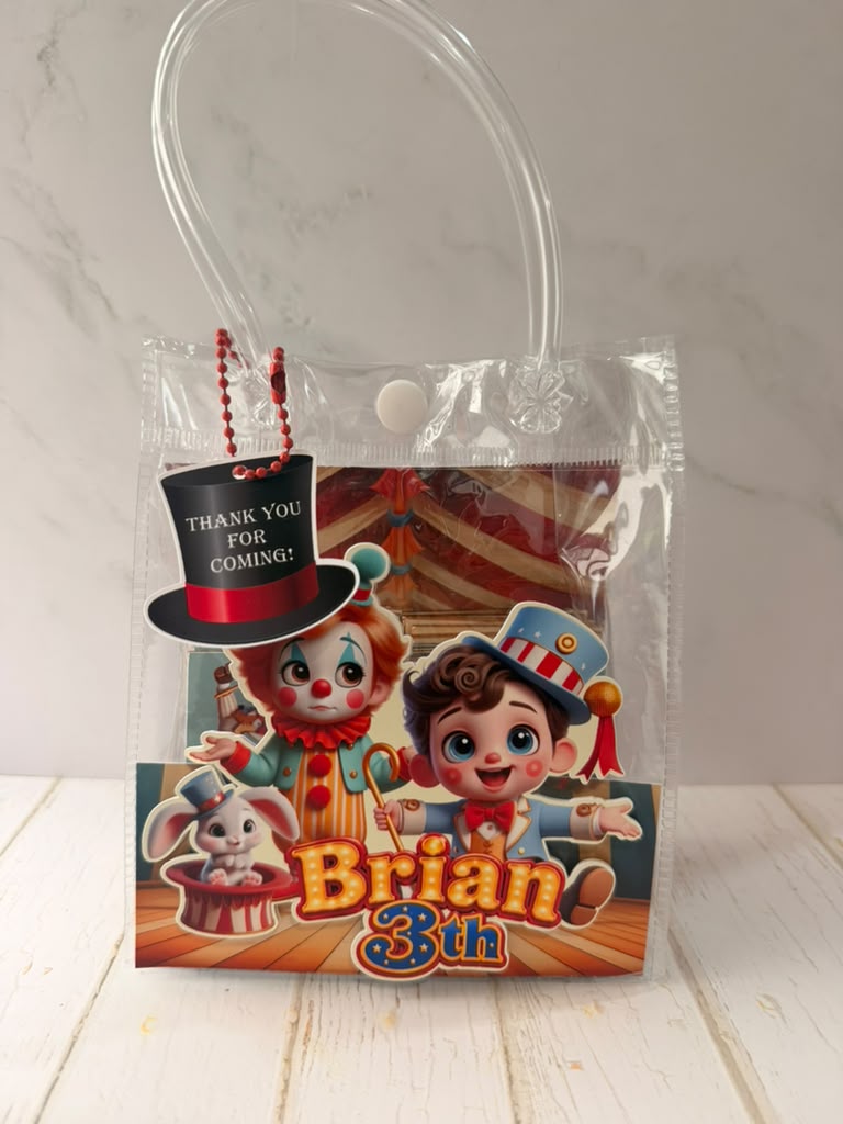 Personalized Domino Game in Clear Bag – Kids Birthday Party Favor – photo 3