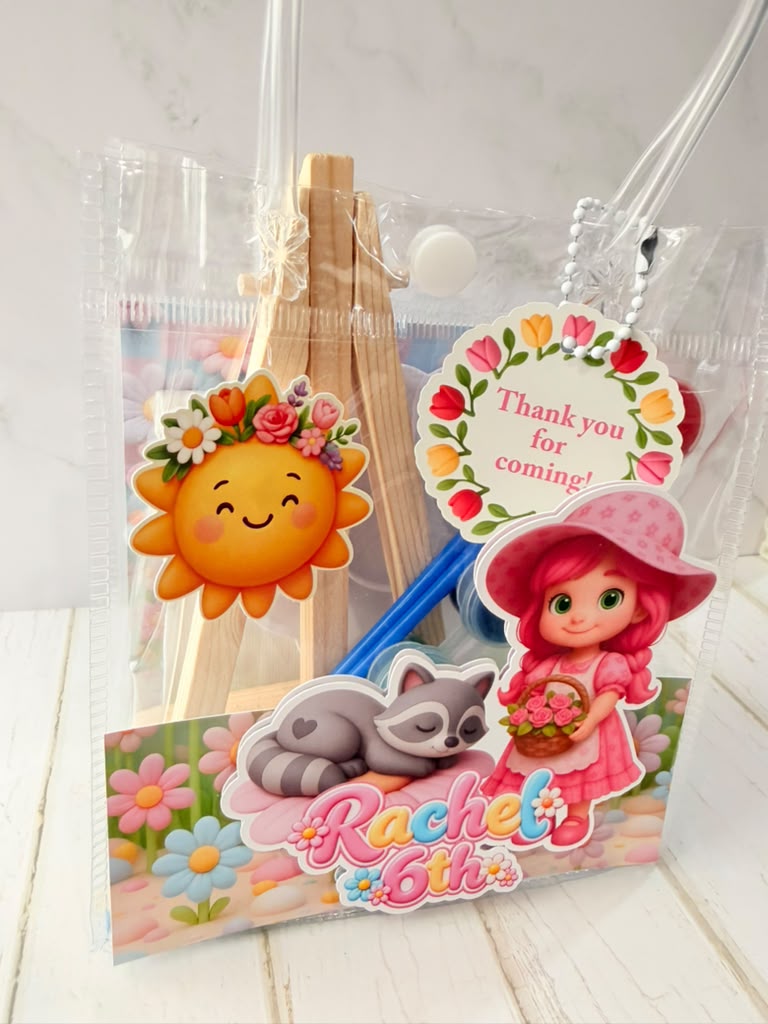 Personalized Painting Kit in Clear Bag – Kids Party Favor – photo 4
