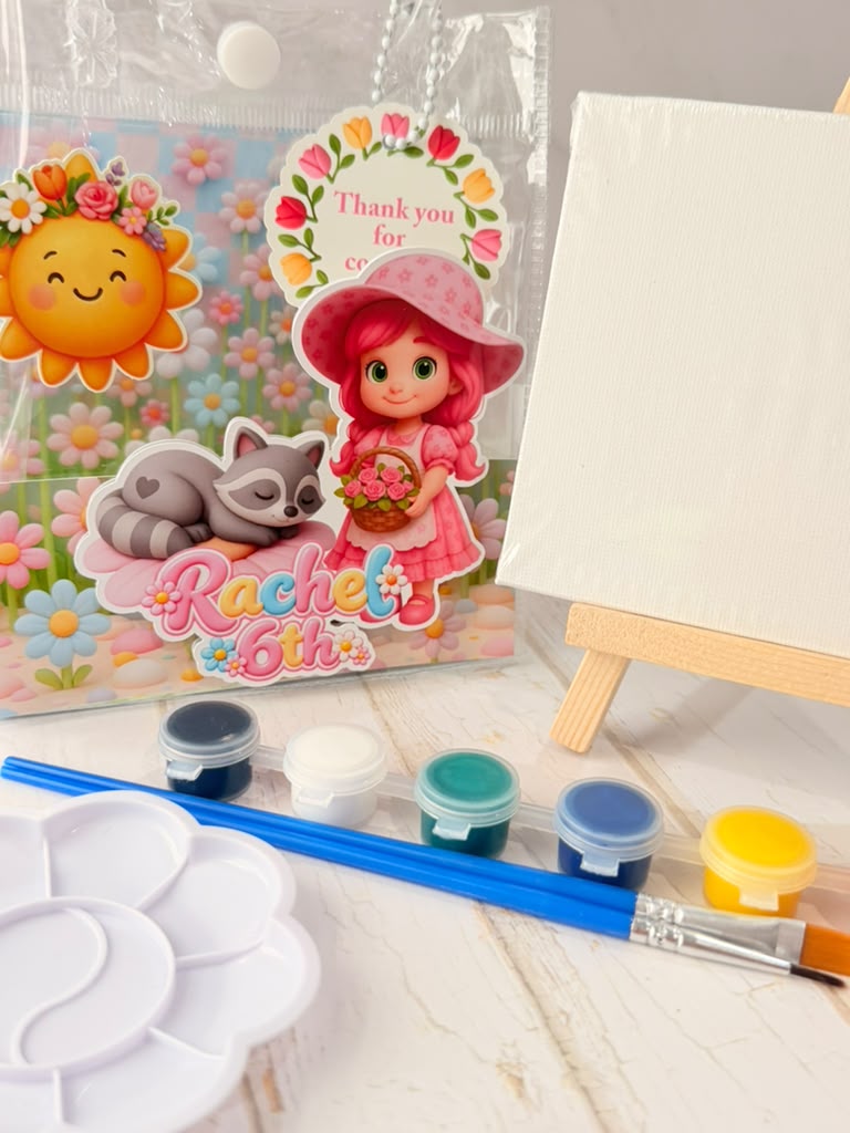 Personalized Painting Kit in Clear Bag – Kids Party Favor – photo 5
