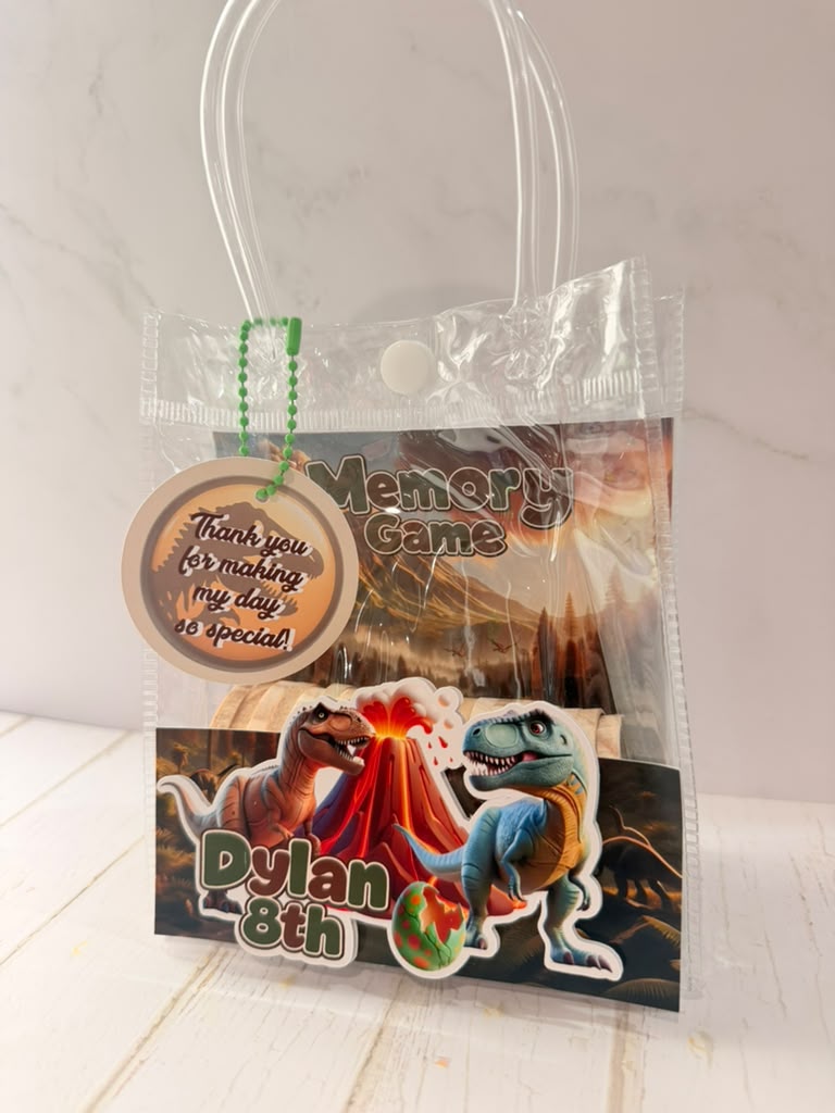 Personalized Memory Game in Clear Bag – Kids Party Favor – photo 4