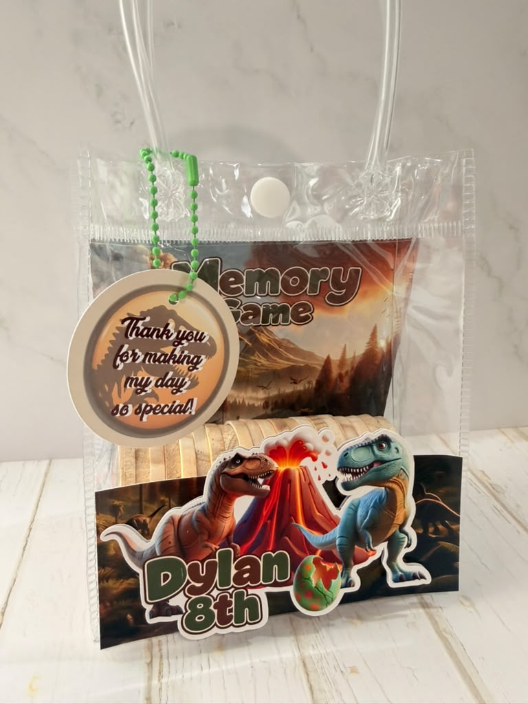 Personalized Memory Game in Clear Bag – Kids Party Favor – photo 5