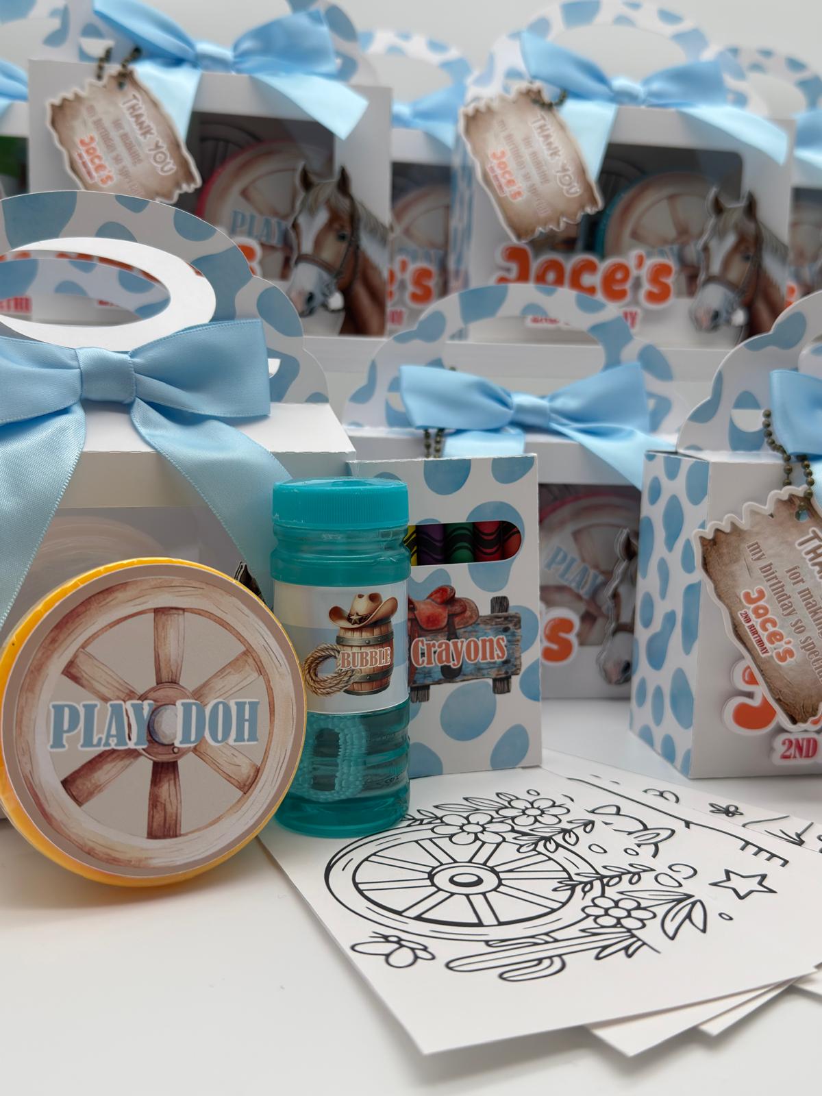 Personalized Kids Activity Kit – Dough, Crayons, Coloring & Bubbles – photo 3
