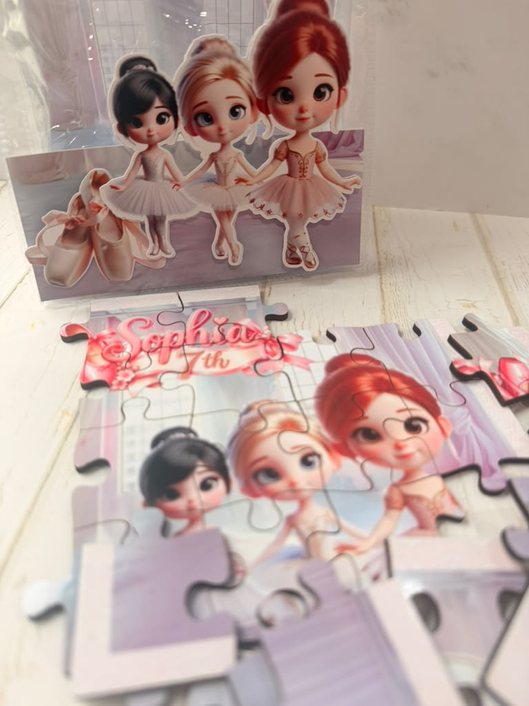 Personalized Puzzle in Clear Bag – Kids Party Favor – photo 5