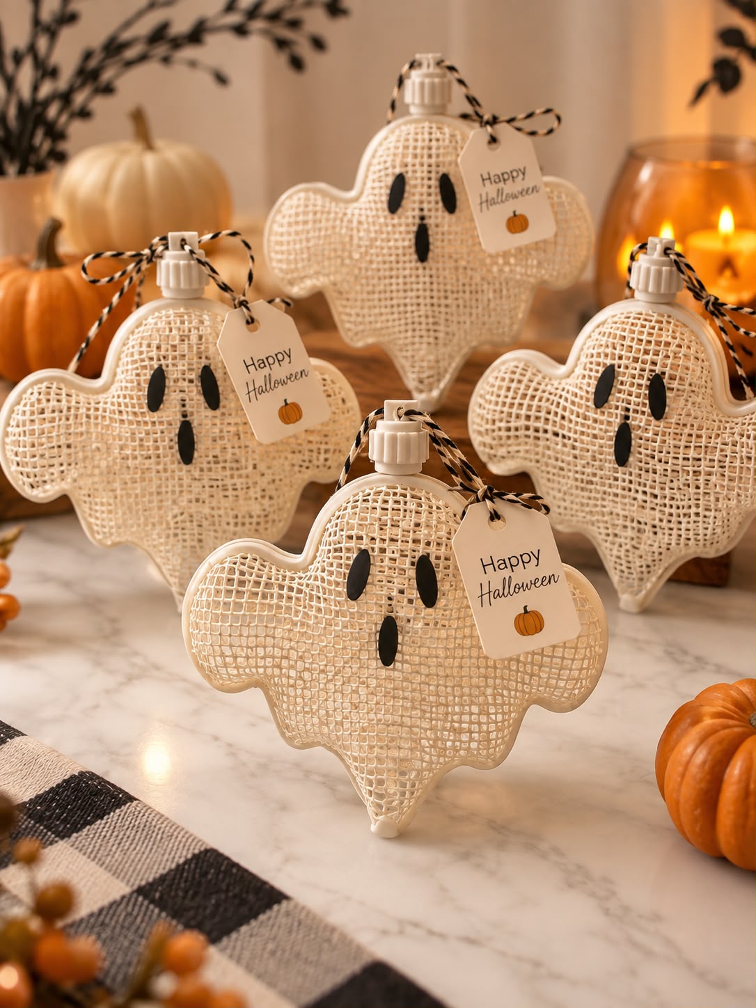 Set of 10 Halloween Ghost Candy Favor Box – 3D Printed