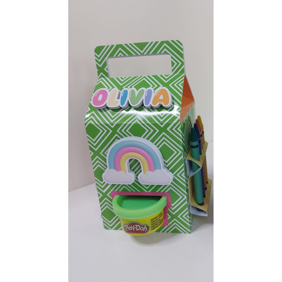Personalized Kids Activity Kit - Dough & Crayons