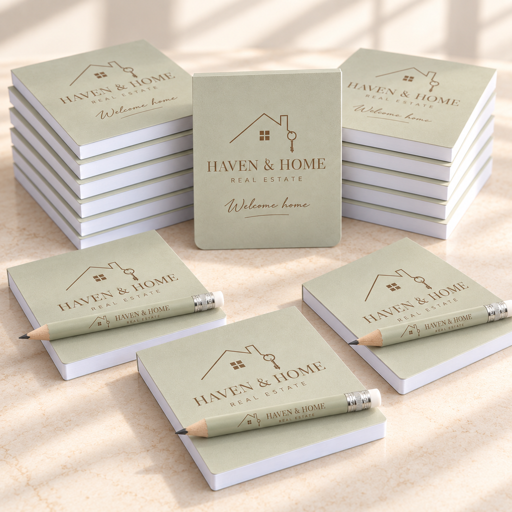 Personalized Memo Pad & Pencil Set