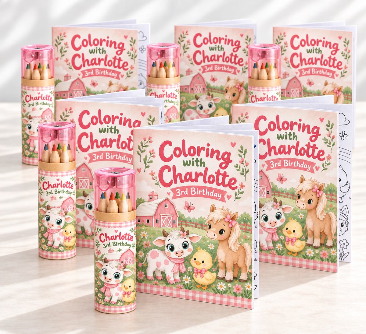 Personalized Coloring Book & Mini Colored Pencil Set – photo 2