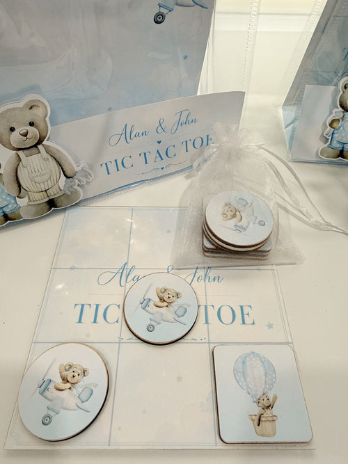 Personalized Tic Tac Toe Game - Kids Party Favor