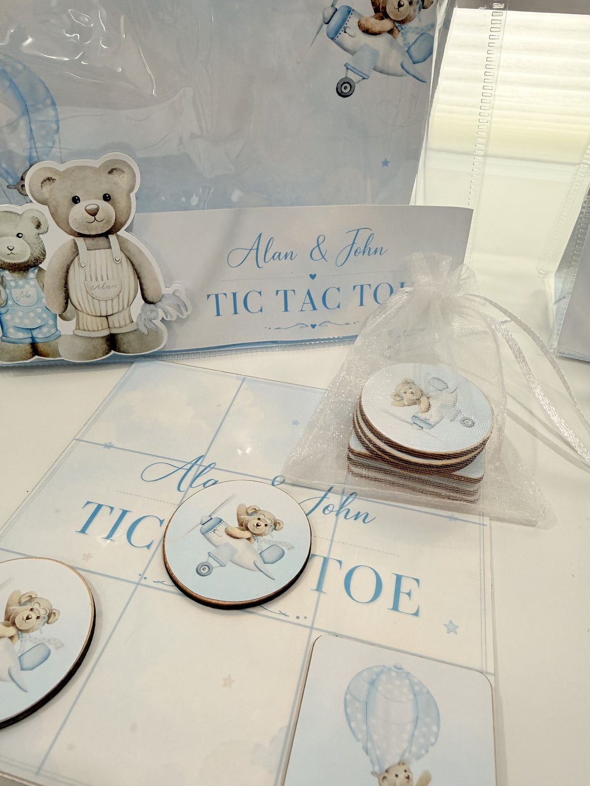 Personalized Tic Tac Toe Game - Kids Party Favor