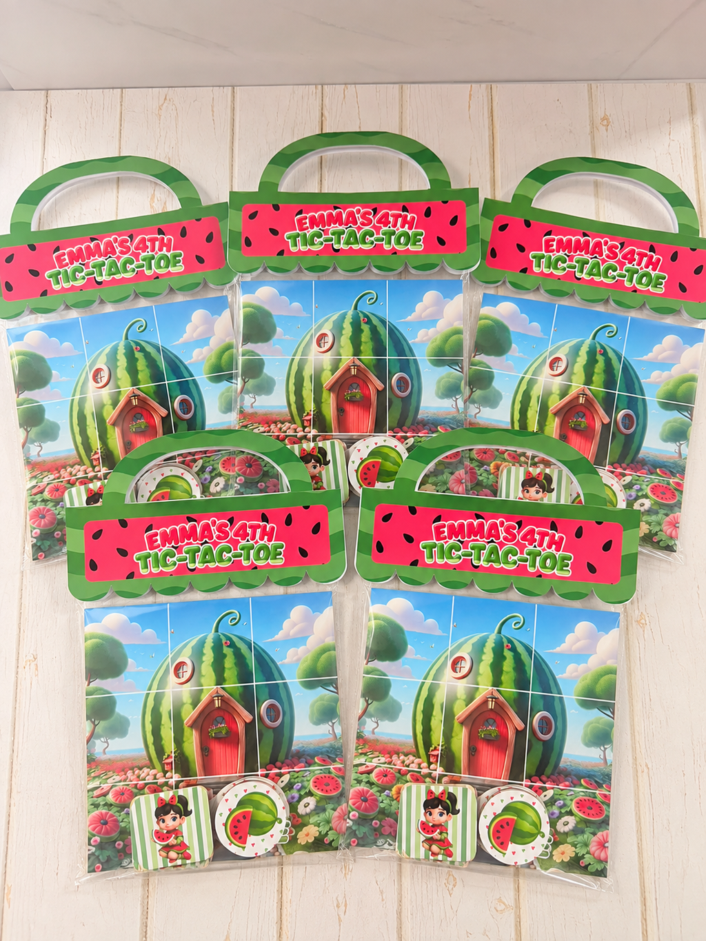 Personalized Tic Tac Toe Game – Kids Birthday Party Favors – photo 2